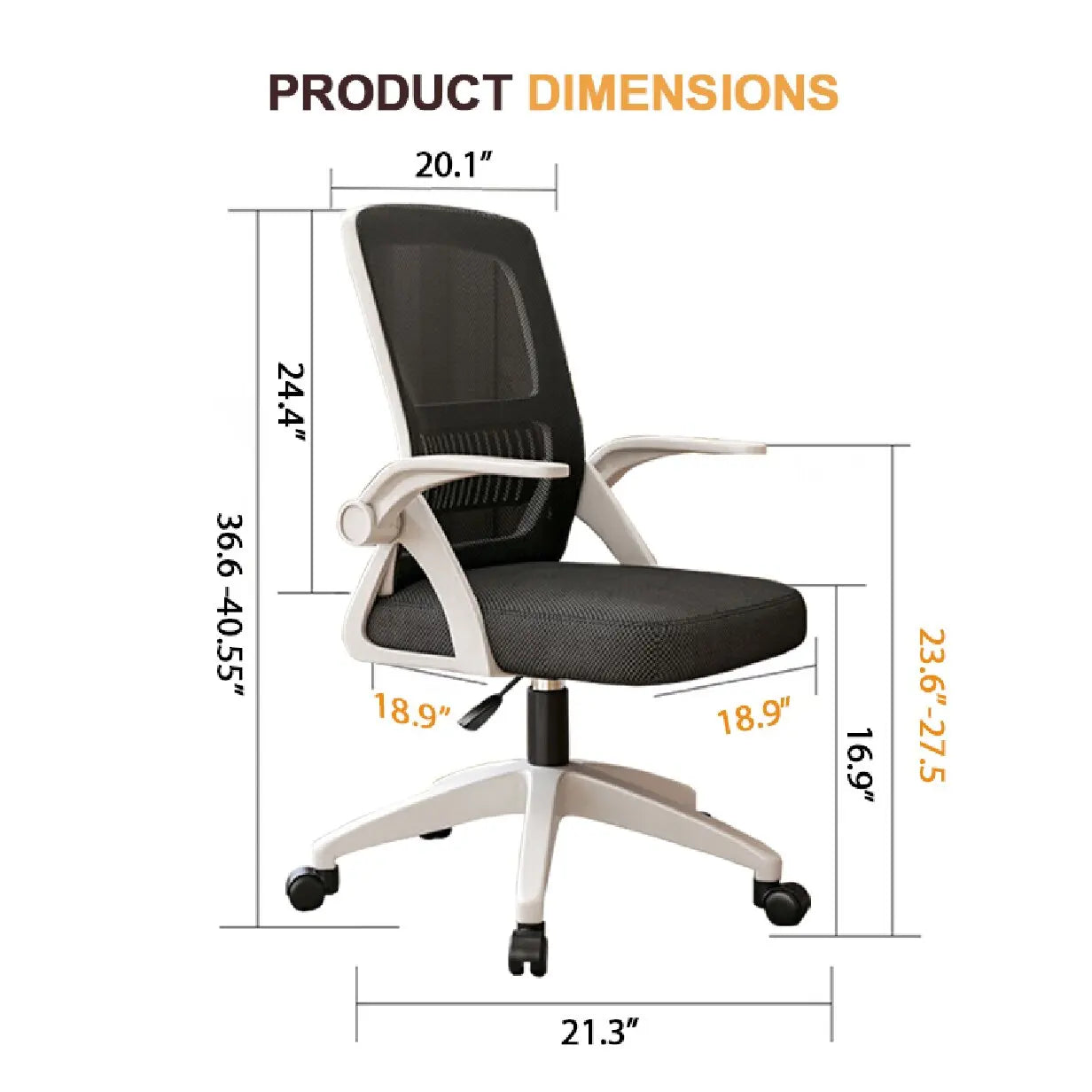 Home Office Chair Ergonomic Desk Chair Breathable Mesh Chair High Back Desk Chair with Adjustable Height,Swivel Chair
