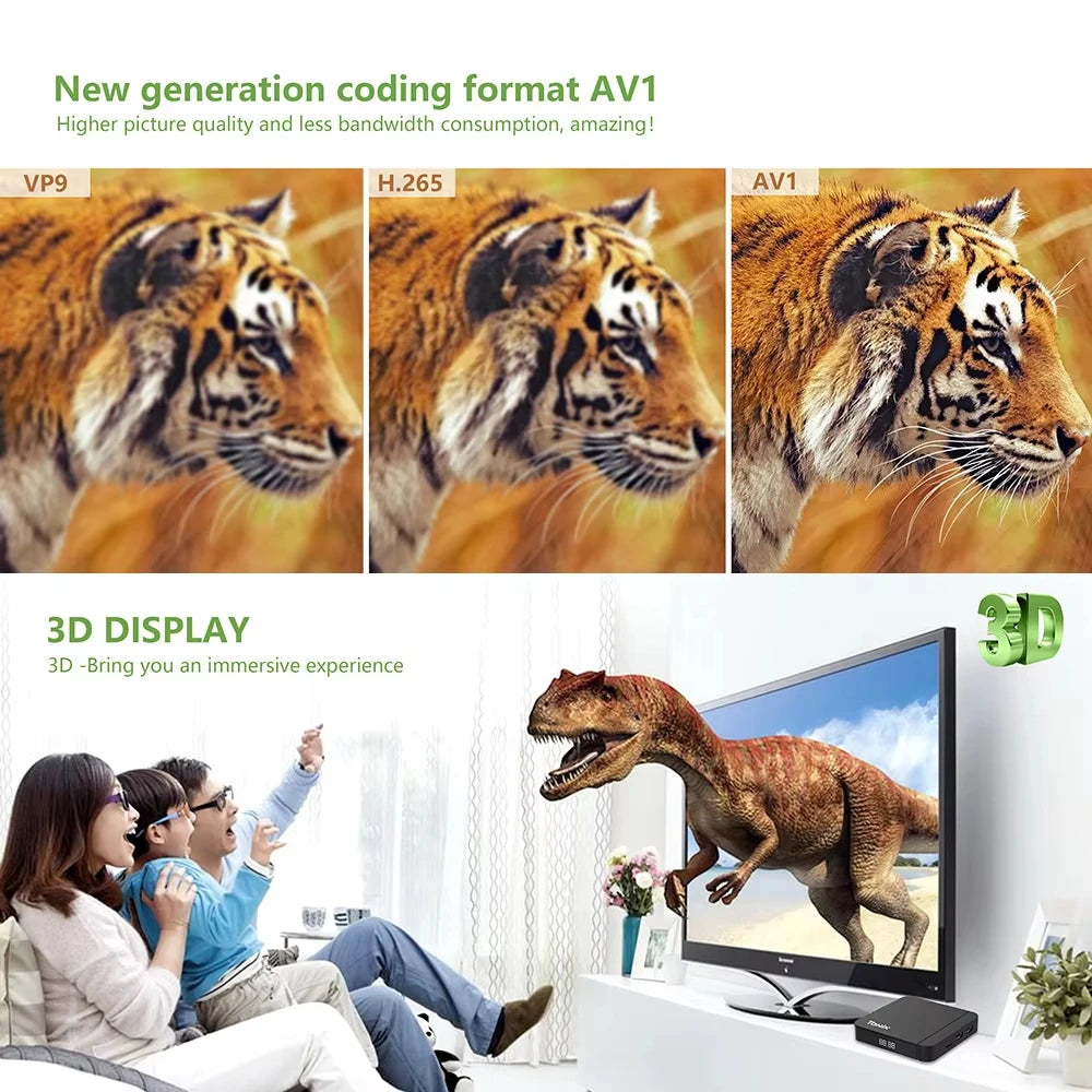 W2 Android 11 TV Box Amlogic S905W2 2GB 16GB 2.4G/5G Dual Wifi BT Media Player Set Top Box VS X4 Box