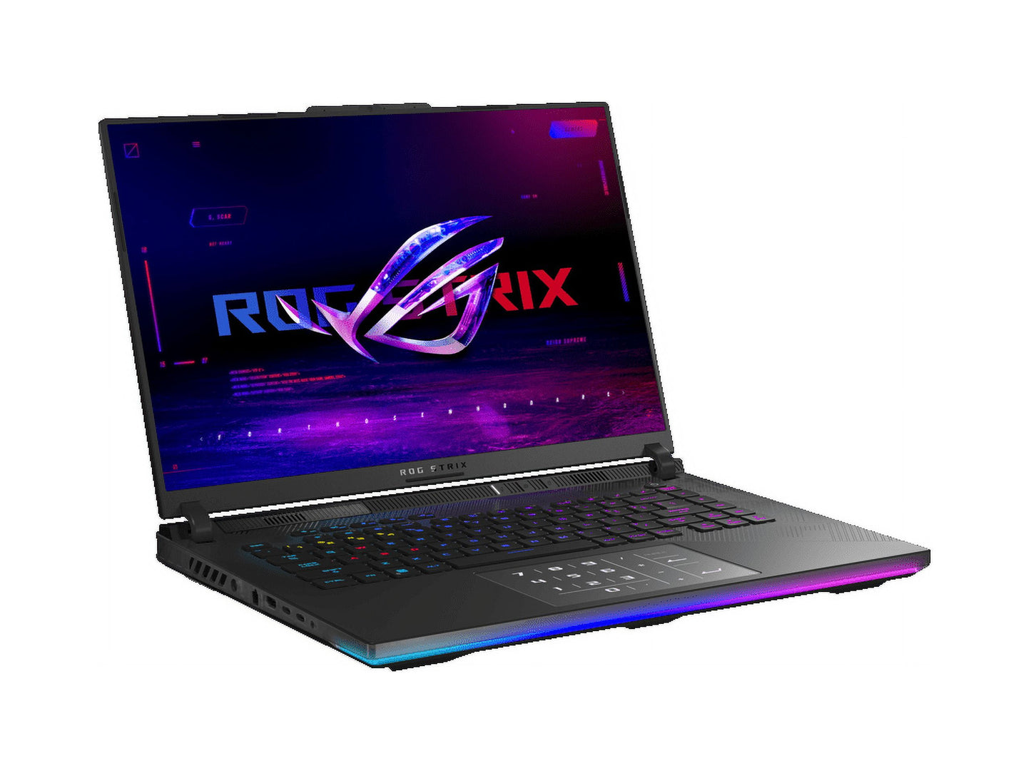 ROG Strix SCAR 16 G634JZR-XS96 - Intel Core I9 - I9-14900Hx / up to 5.8 Ghz - Win 11 Pro - Geforce RTX 4080 - 32 GB RAM - 1 TB SSD Nvme, Raid 0 Configuration, Performance - 16" 2560 X 1600 (WQXGA) @ 240 Hz - 2.5 Gigabit Ethernet - Wi-Fi 6E, Bluetooth