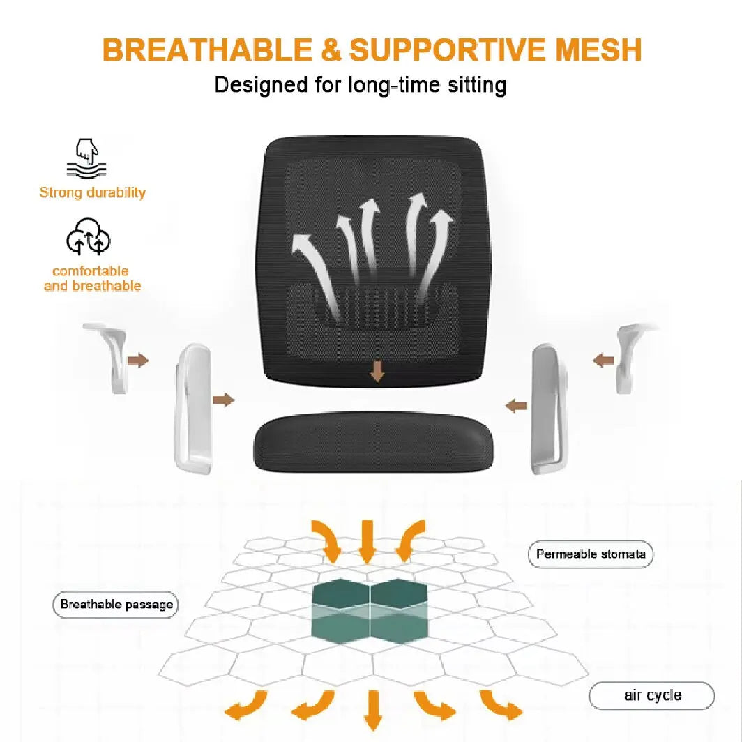 Home Office Chair Ergonomic Desk Chair Breathable Mesh Chair High Back Desk Chair with Adjustable Height,Swivel Chair