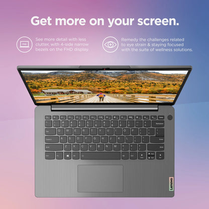 Ideapad 3I 14", Intel Core I5-1155G7, 8GB RAM, 512GB SSD, Artic Grey, Windows 11, 82H701QNUS