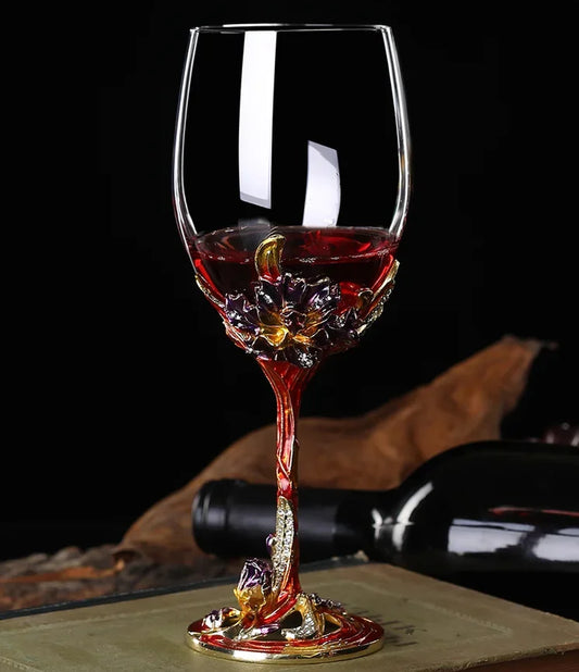 Glass Wine Bottle, Wine Decanter，Creativity, Enamel Color, Wine Cup, Home Decoration, Wine Glass Set，Home Bar，Gift