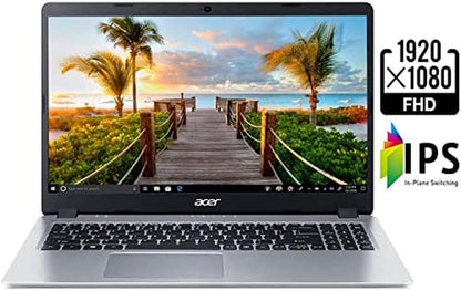 2022 Aspire 5 Slim Laptop, 15.6 Inch FHD IPS Display, AMD Ryzen 3 3200U (Beat I5 7200U), 12GB DDR4, 512GB Pcie SSD, Backlit Keyboard, Wi-Fi 6, Windows 10 Home, Bundle with JAWFOAL