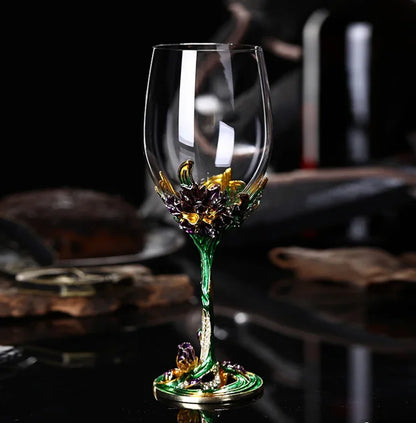 Glass Wine Bottle, Wine Decanter，Creativity, Enamel Color, Wine Cup, Home Decoration, Wine Glass Set，Home Bar，Gift