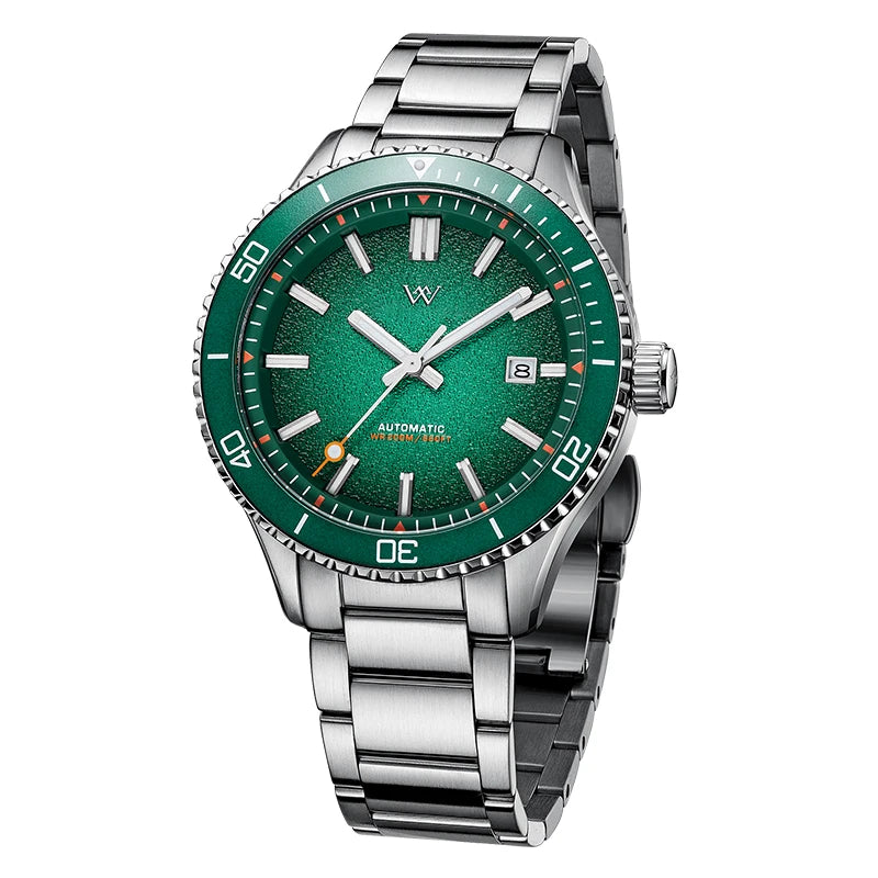 WM Watch Dive Watch Automatic Mechanical Watches Man Diving Watch Sapphire Stainless Steel Diver  Wrist Watch WM046