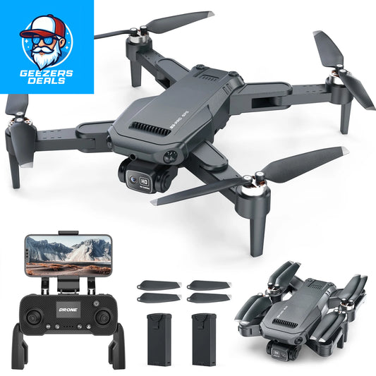 B3-PRO Foldable GPS Drone with 4K Camera and Brushless Motor, Black