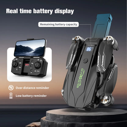 2.4G 4Ch Dual Camera, Remote Control Quadcopter ,High Definition Airplane ,Rc Drone Gifts Toys，3 Battery