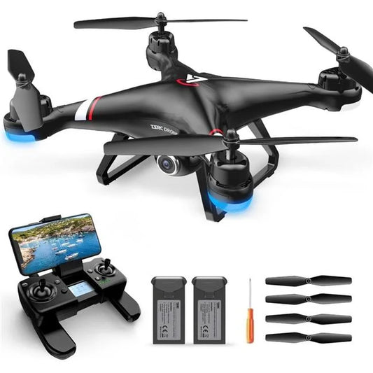 XS69012 GPS Drone with 1080P HD Camera for Adults & Kids, 5G Transmission FPV Drone - TSRC X7 RC Quadcopter with 2 Batteries - Auto Return - Follow Me - Altitude Hold, Easy for Beginners