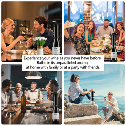 Wine Aerator, Electric Wine Decanter, Wine Dispenser, Wine Pourer, Wine Accessories Wine Gifts for Wine Lovers