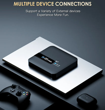 H20PRO Android 10 TV Box 16GB Support 2.4G/5G WIFI 4K HD Video Media Player Android TV Box 1080P Set Top Box