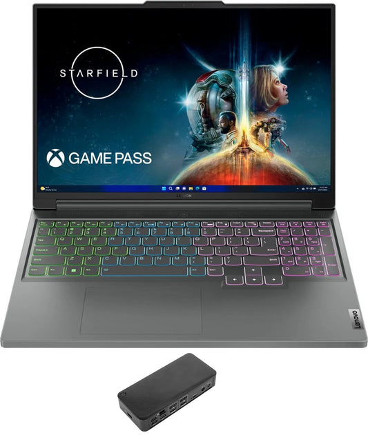 Legion Slim 5 Gaming/Entertainment Laptop (AMD Ryzen 5 7640HS 6-Core, 16.0In 144 Hz Wide UXGA (1920X1200), Geforce RTX 4060, Win 11 Pro) with USB-C Dock